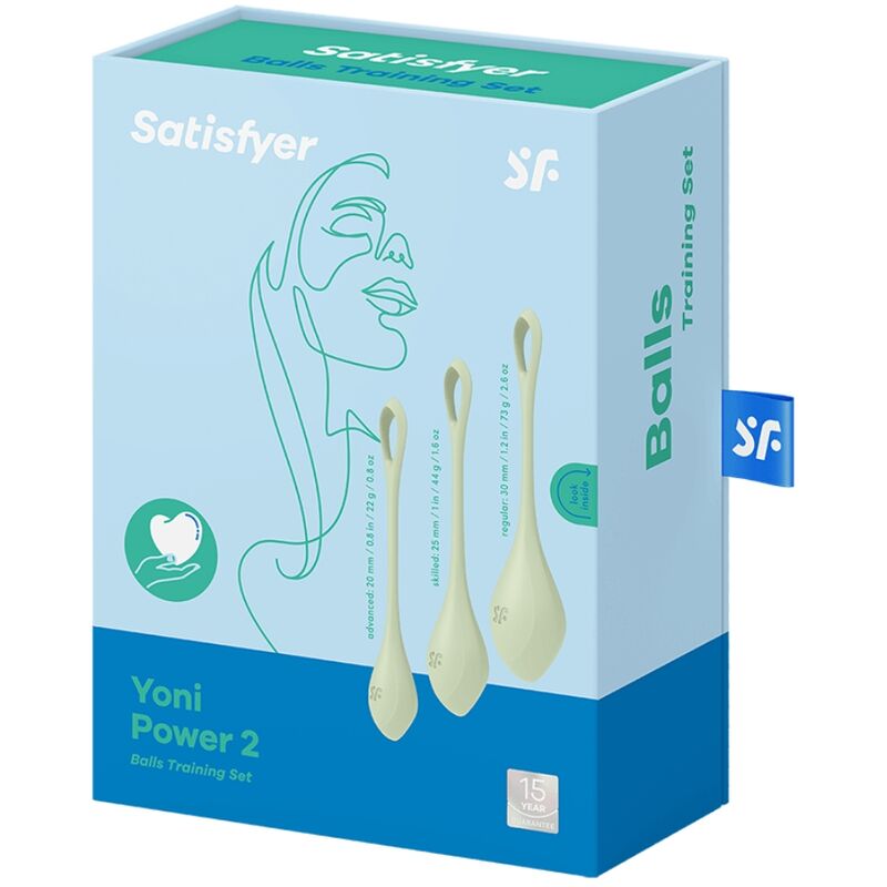 SATISFYER - YONI POWER 2 SET DI ALLENAMENTO VERDE