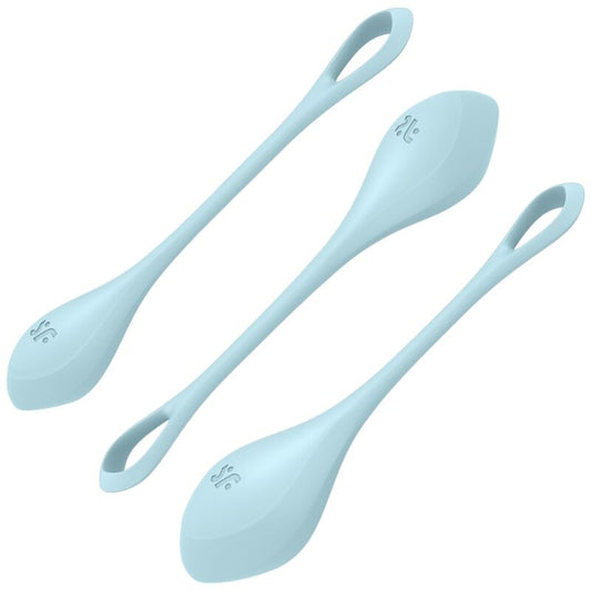 SATISFYER - YONI POWER 2 SET DI ALLENAMENTO BLU