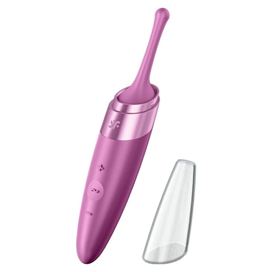 SATISFYER - VIBRATORE TWIRLING DELIGHT PER LA PUNTA DEL CLITORIDE VIOLA