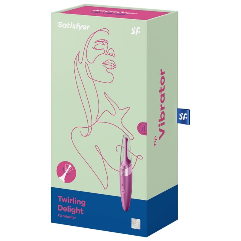 SATISFYER - VIBRATORE TWIRLING DELIGHT PER LA PUNTA DEL CLITORIDE VIOLA