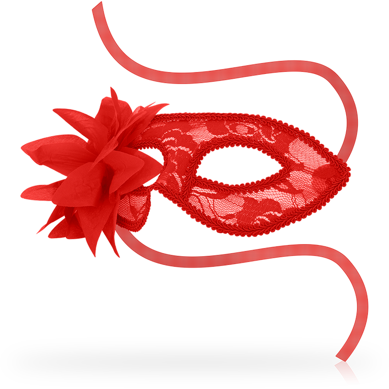 OHMAMA - MASKEN MASKEN MIT SPITZE UND ROTER BLUME