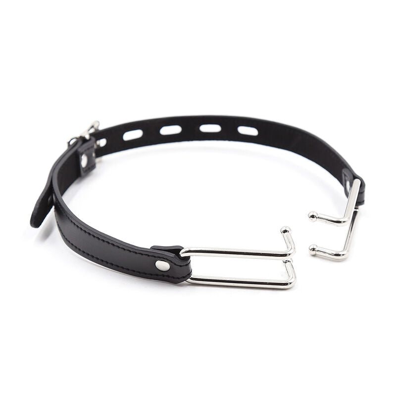 OHMAMA FETISCH - LEDERKNEBEL MIT METALLHAKEN