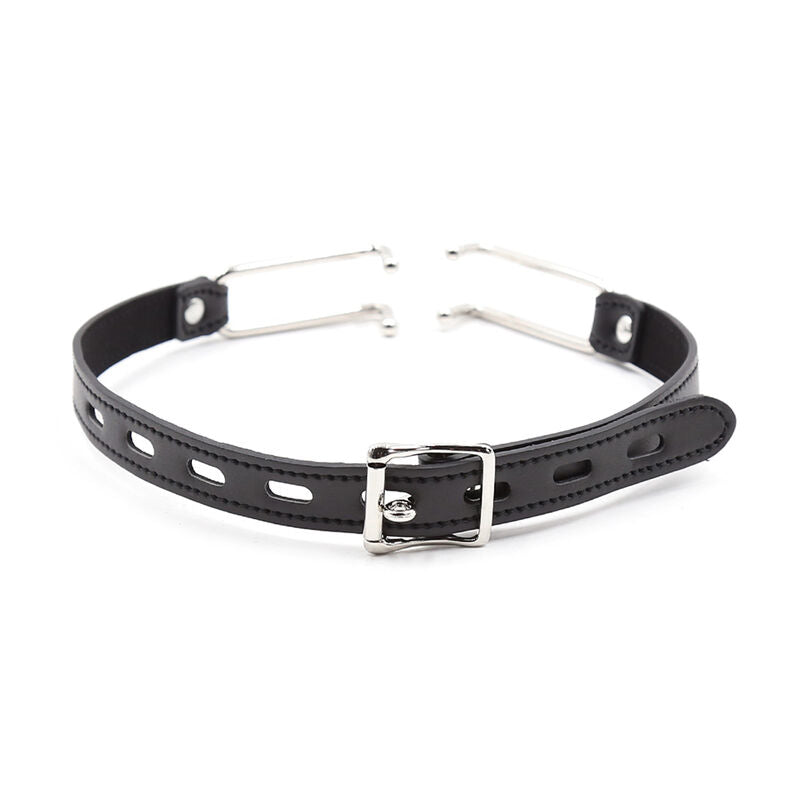 OHMAMA FETISCH - LEDERKNEBEL MIT METALLHAKEN
