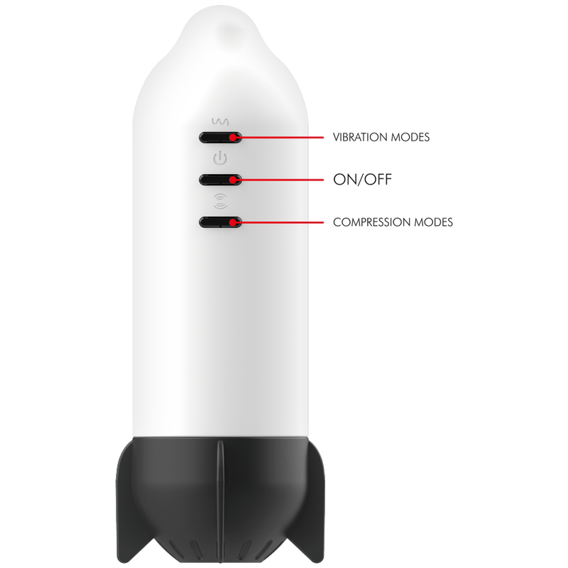 JAMYJOB - MASTURBATORE ROCKET TECNOLOGIA DI COMPRESSIONE MORBIDA E VIBRAZIONE