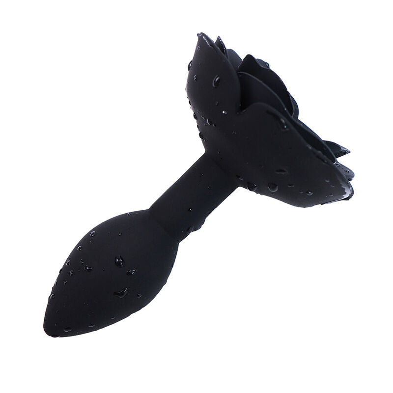 OHMAMA FETISH - TAPPO ANALE IN SILICONE NERO ROSA