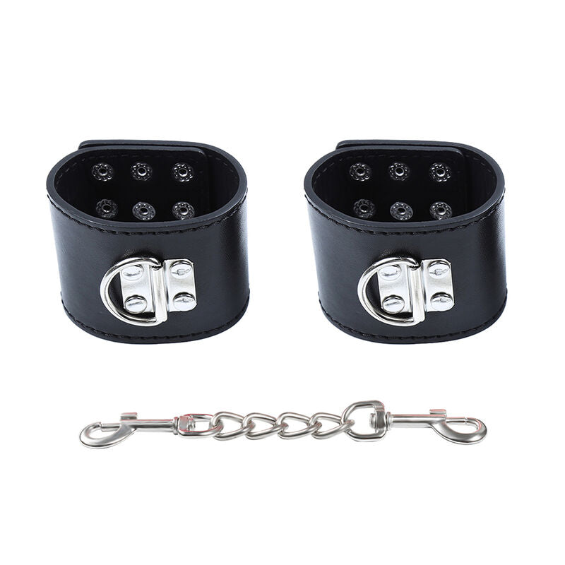 OHMAMA FETISH - WRIST RESTRAINTS SNAP FASTEN METAL