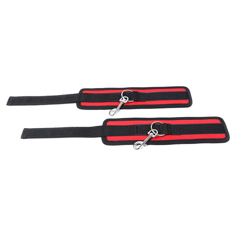 OHMAMA FETISH NYLON BIND HOOK AND LOOP WRIST RESTRAINTS