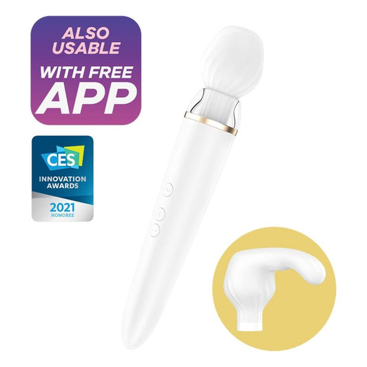 SATISFYER - APP DOPPIA WANDER BIANCO