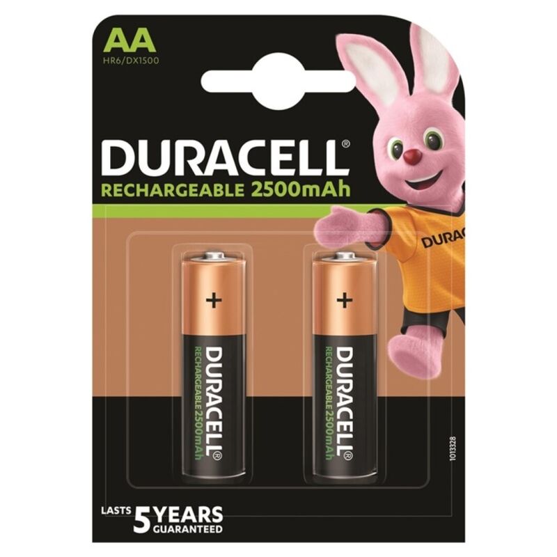 DURACELL - BATTERIA RICARICABILE HR6 AA 2500mAh 2 UNITÀ