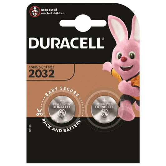 DURACELL - BATTERIA A BOTTONE LITIO CR2032 3V 2 UNITÀ