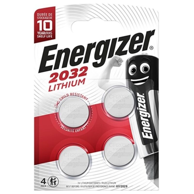 ENERGIZER - BATTERIA AL LITIO A BOTTONE CR2032 3V 4 UNITÀ