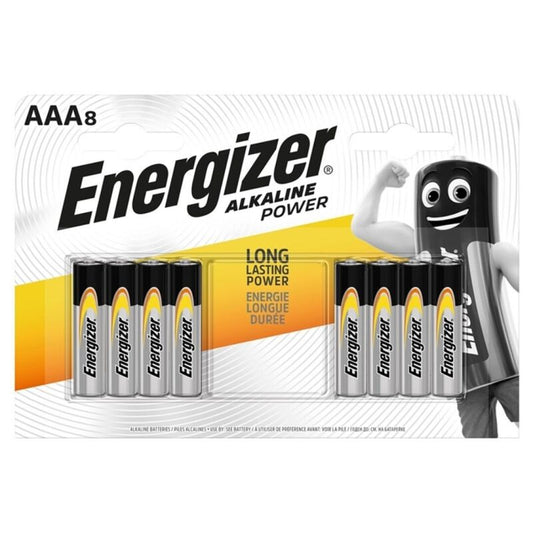 ENERGIZER - ALKALISCHE BATTERIE POWER AAA LR03 8 EINHEIT