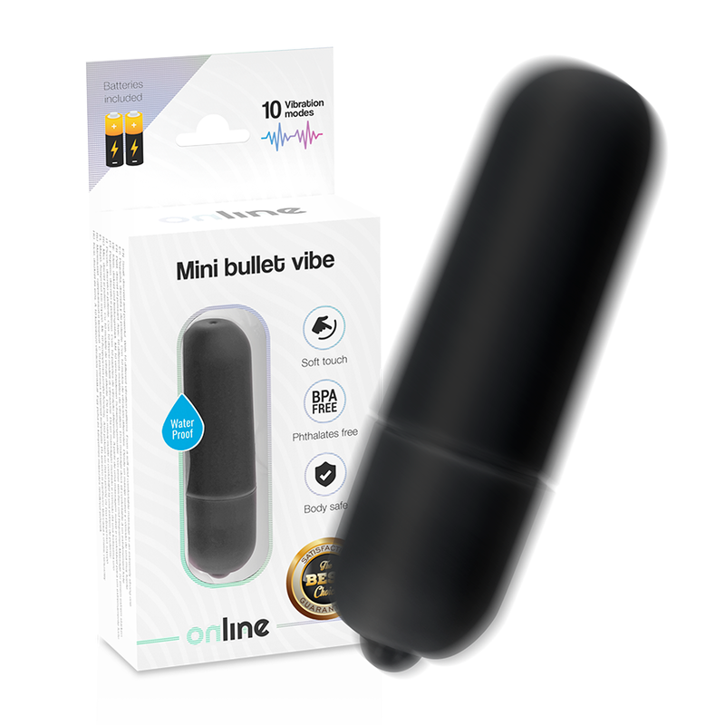 ONLINE - MINI BULLET VIBE SCHWARZ