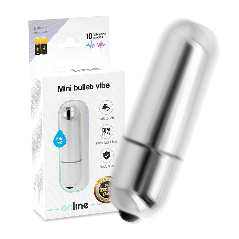 ONLINE - MINI BULLET VIBE SILBER