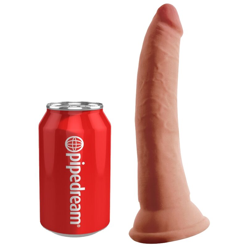 KING COCK - PIÙ DILDO 3D TRIPLA DENSITÀ 18 CM