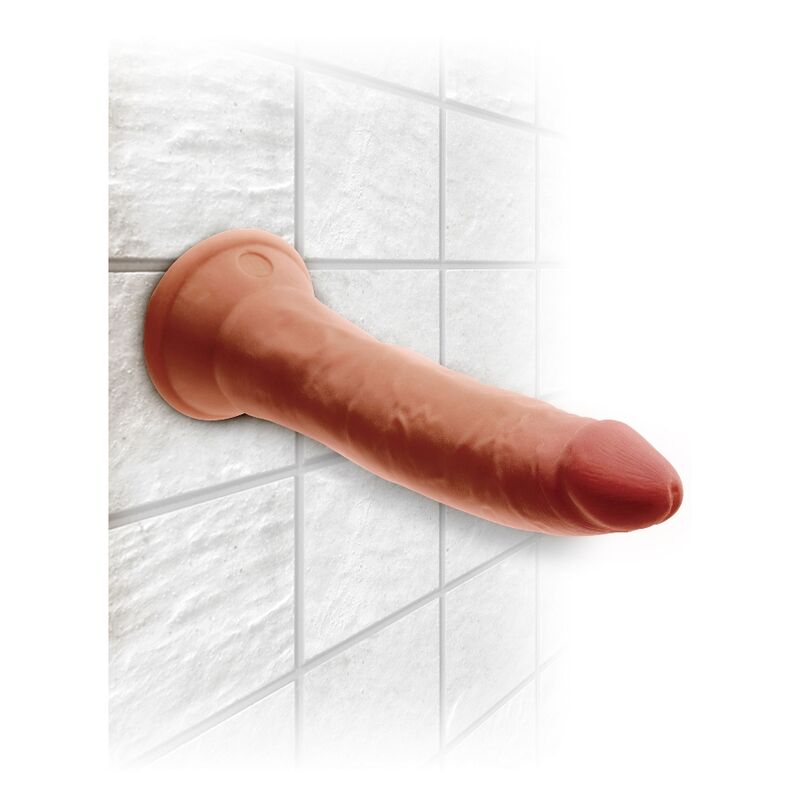 KING COCK - PIÙ DILDO 3D TRIPLA DENSITÀ 18 CM