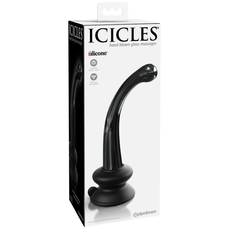 ICICLES - N. 87 GLASDILDO MIT SAUGNAP