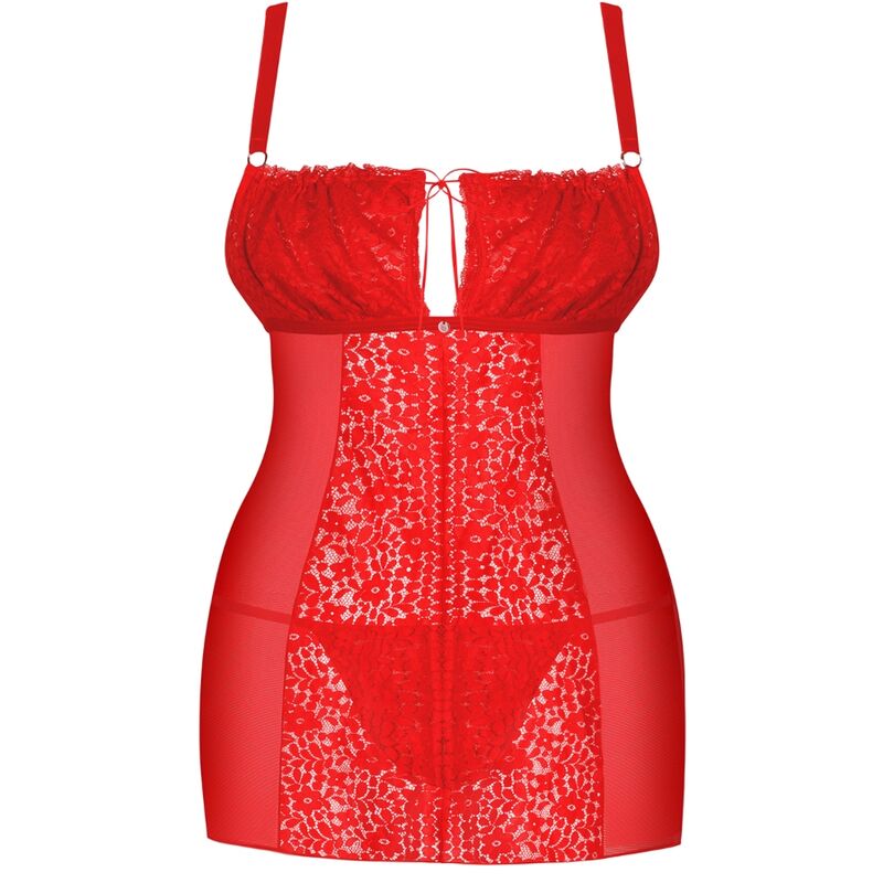 OBSESSIVE - BLOSSMINA CHEMISE AND TANGA 4XL/5XL