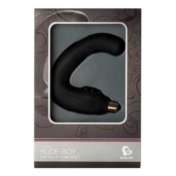 ROCKS-OFF - RUDE-BOY MÄNNLICHER G-SPOT-MASSAGER 7 V SCHWARZ 