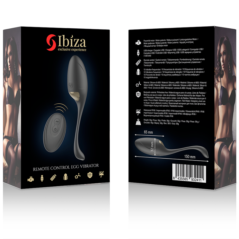 IBIZA - LEISTUNGSSTARKER EIER-VIBRATOR MIT FERNBEDIENUNG