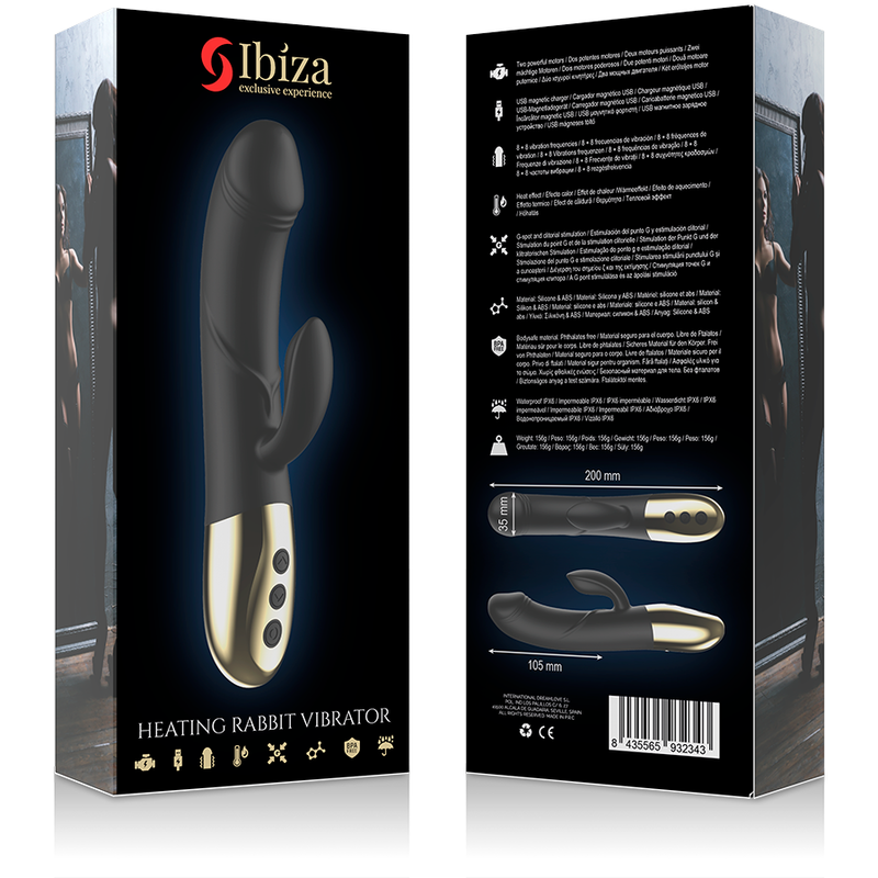 IBIZA - LEISTUNGSSTARKER ANATOMISCHER VIBRATOR MIT RABBIT