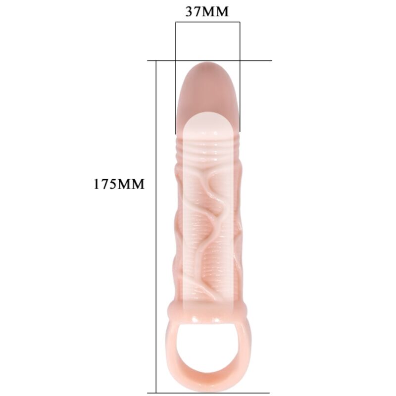 BAILE - PENIS-EXTENDER-HÜLSE MIT GURT FÜR HODEN 13,5 CM