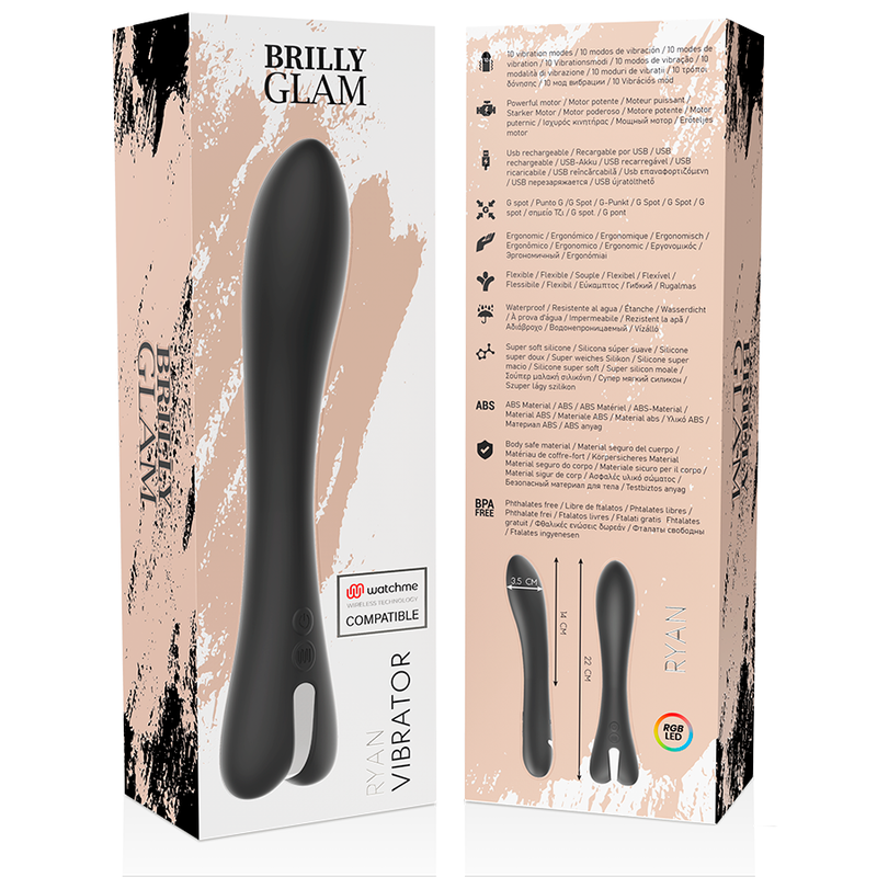 BRILLY GLAM - VIBRATORE RYAN WATCHME COMPATIBILE CON TECNOLOGIA WIRELESS