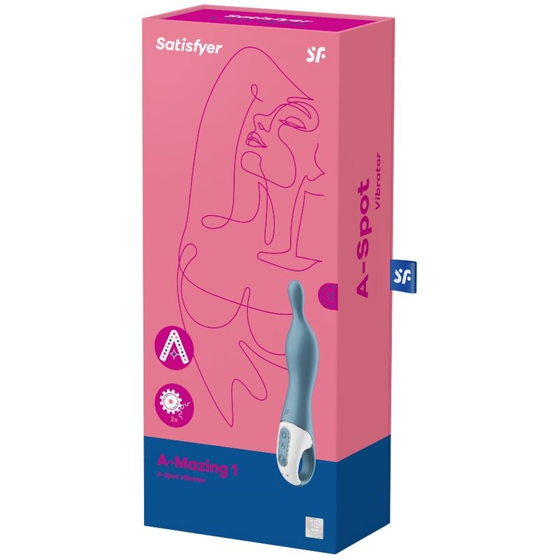 SATISFYER - AMAZING 1 ASPOT VIBRATOR BLAU