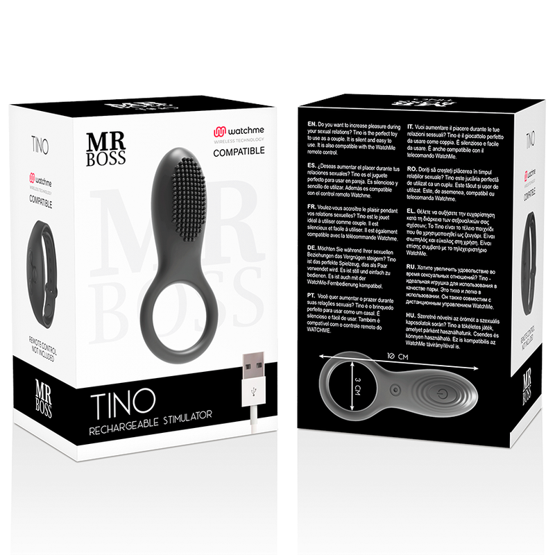 MR BOSS - ANELLO STIMOLATORE TINO COMPATIBILE CON LA TECNOLOGIA WIRELESS WATCHME