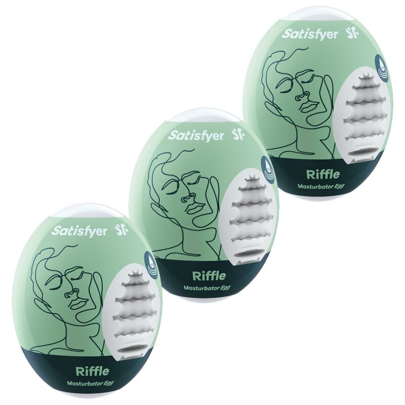 SATISFYER - 3 MASTURBATOR-EIER RIFFLE