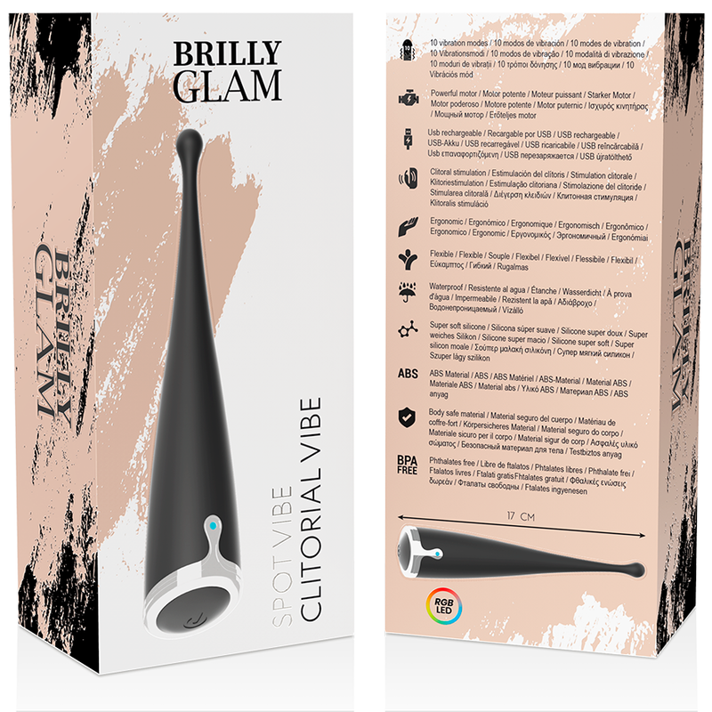 BRILLY GLAM - SPOT VIBE KLITORIAL SCHWARZ