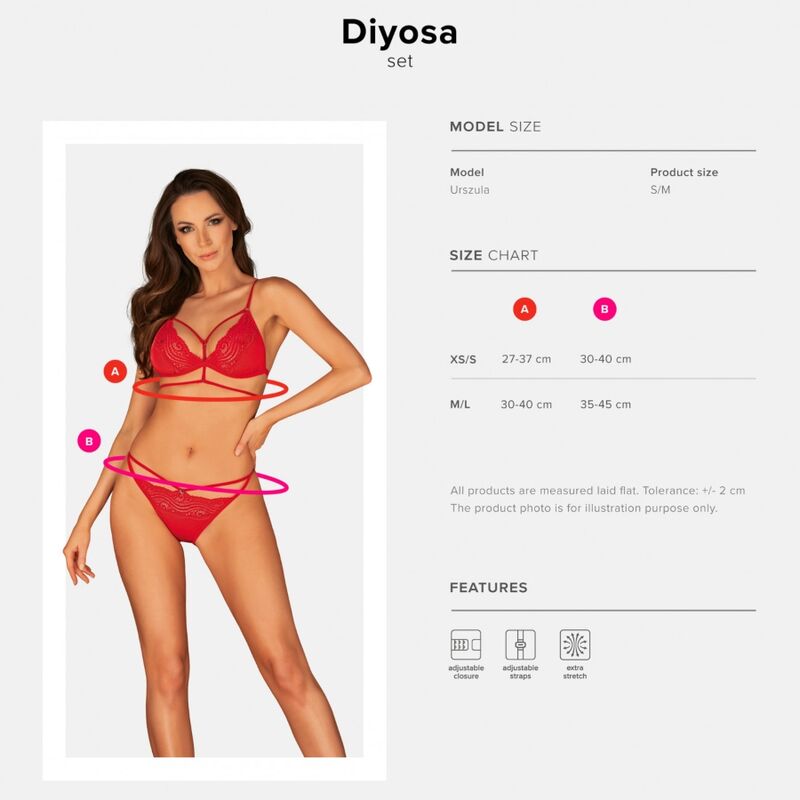 OBSESSIVE - DIYOSA SET TWO PIECES XS/S