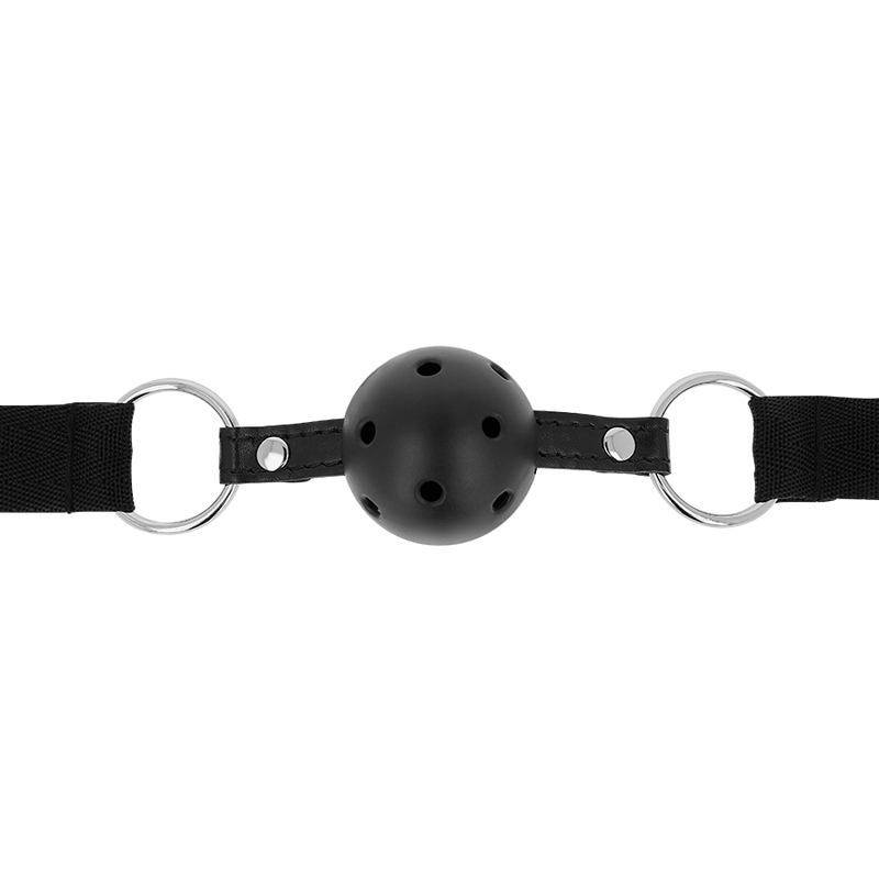 OHMAMA FETISH TESSUTO NERO BALL GAG TRASPIRANTE