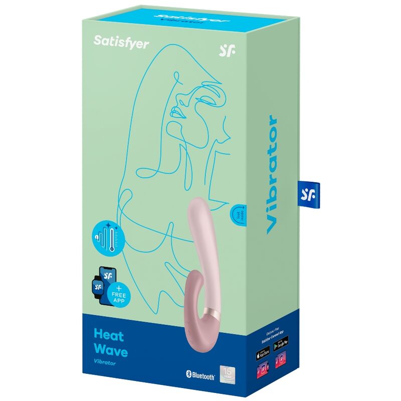 SATISFYER - HEAT WAVE VIBRATOR-APP ROSA