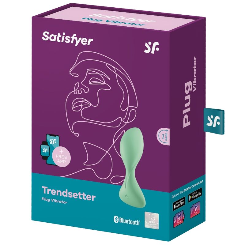 SATISFYER - TRENDSETTER VIBRANTE PLUG APP NERO