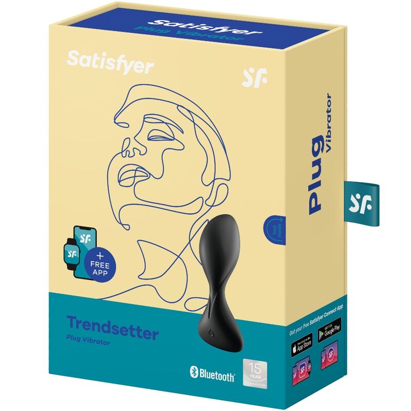 SATISFYER - TRENDSETTER VIBRIERENDER STECKER APP SCHWARZ