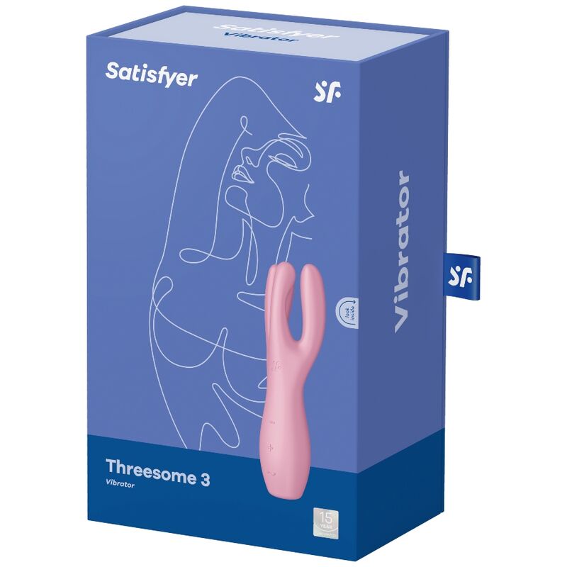 SATISFYER - VIBRATORE A TRE 3 VIBRAZIONI ROSA