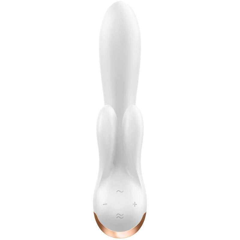 SATISFYER - VIBRATORE DOPPIO FLEX APP BIANCO