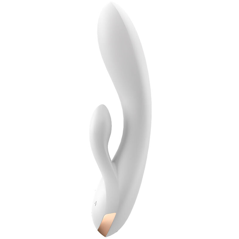 SATISFYER - VIBRATORE DOPPIO FLEX APP BIANCO