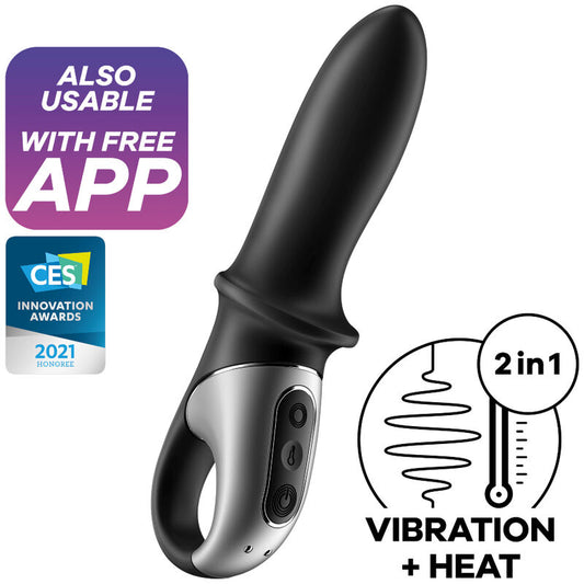 SATISFYER - HOT PASSION APP VIBRATORE ANALE NERO