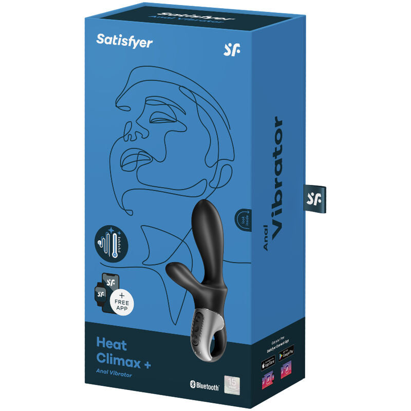 SATISFYER - HEAT CLIMAX+ VIBRATORE ANALE APP NERO