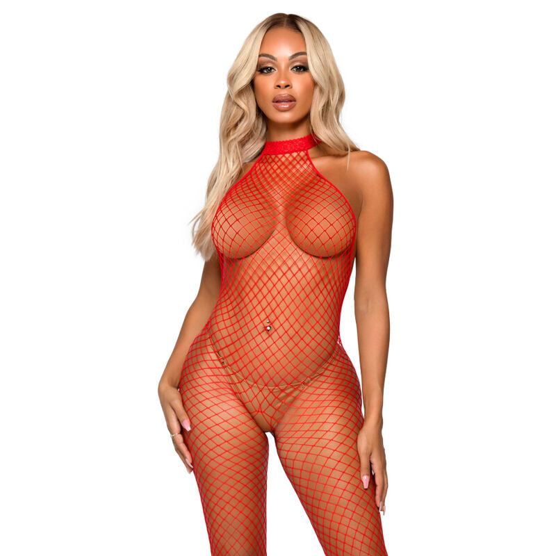 LE FRIVOLE BODYSTOCKING - RACER NECK ONE SIZE - BLACK