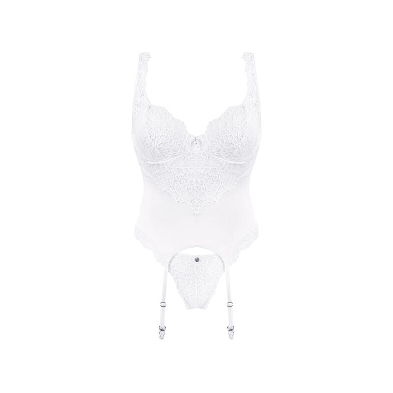 OBSESSIVE - AMOR BLANCO KORSETT &amp; TANGA S/M.