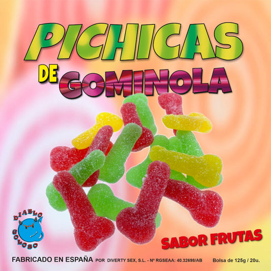 DIABLO GOLOSO - PICHITAS DI FRUTTA GUMMINOL CON ZUCCHERO