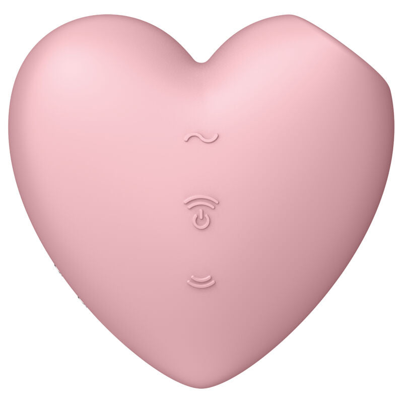 SATISFYER - CUTIE HEART AIR PULSE STIMULATOR &amp; VIBRATOR BLAU