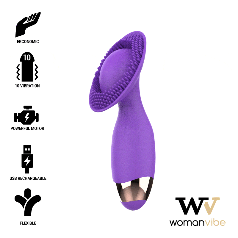 WOMANVIBE - STIMOLATORE PER CUCCIOLI RICARICABILE IN SILICONE