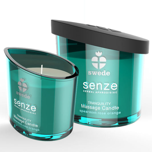 SWEDE - SENZE TRANQUILITY CANDELA PER MASSAGGIO - MENTA VERDE, ROSA, ARANCIA