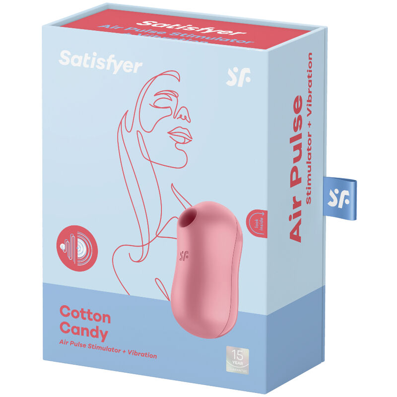 SATISFYER - STIMOLATORE E VIBRATORE A IMPULSI D'ARIA COTTON CANDY LILLA