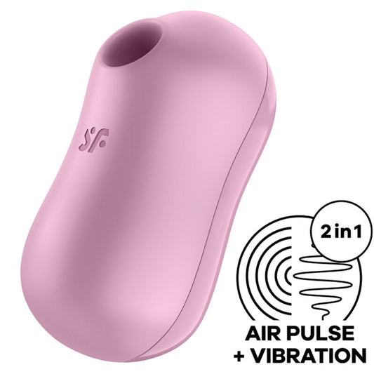 SATISFYER - STIMOLATORE E VIBRATORE A IMPULSI D'ARIA COTTON CANDY LILLA