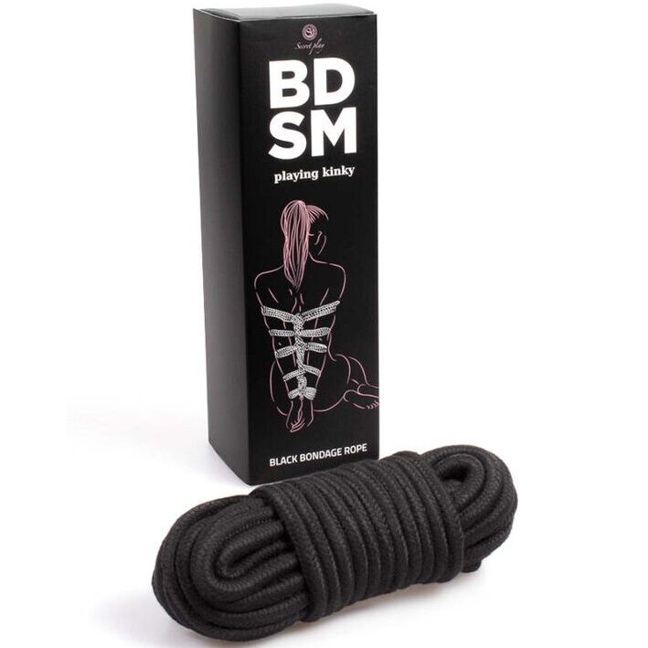 SECRETPLAY - COLLEZIONE BDSM CON CORDA BONDAGE NERA